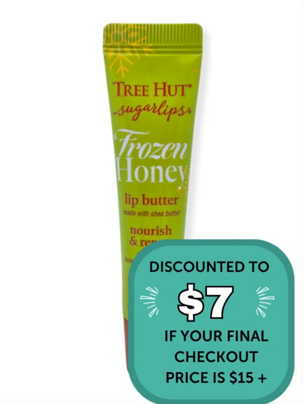 $7 When Bundled with $8+ Tree Hut Frozen Honey Sugar Lips Lip Butter